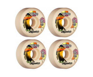 גלגלים לסקייטבורד Greenwood 52mm v5 99a-Bones - Free Sport Israel