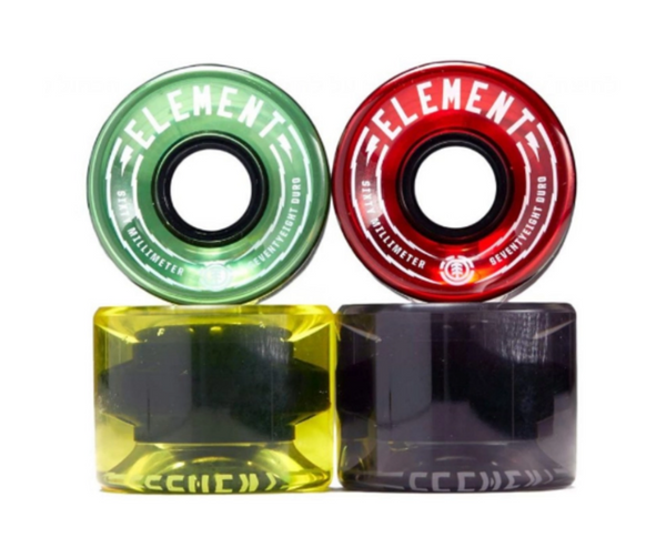 גלגלים לסקייטבורד Rasta cruiser 60mm 78a-Element - Free Sport Israel